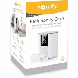 Somfy 2401493 – Somfy One+ Alarmanlage Mit Integrierter Kamera Inkl. IntelliTAG Öffnungs- Und Erschütterungsmelder Und KeyFob 8